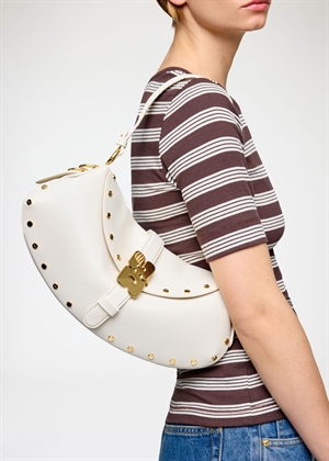 B-Kat studs bag Egret B2060043 Ganni